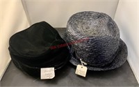 2 Vintage Ladies Hats (hallway)