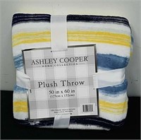 New Ashley Cooper 50x60-in plush throw