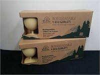 Two new four count packages of Eco biodegradable