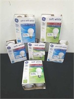 New assorted packages of light bulbs