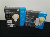Two new packages of smart lights one has a remote