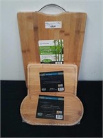 Three new bamboo cutting boards one is 11x 5.5