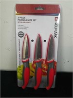 New three-piece paring knife set with blade