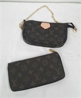 Small Louis Vuitton handbag and wallet please