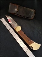 Large vintage hunting knife pocket knife style