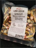 9 mm Luger 115 grain with shell shock 100