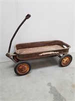 Vintage rusted wagon yard decor 14 x 39x 16 in