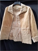 Nice leather size small guess coat