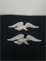 12.5-in metal Eagle Decor the back of one says