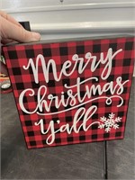 Merry Christmas Yall Sign