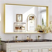 Keonjinn Gold Bathroom Mirror 40 X 24 Inch