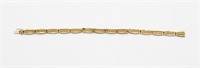 14K Gold Designer Link Bracelet