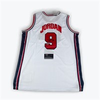 Michael Jordan Signed White Team USA Jersey w/COA