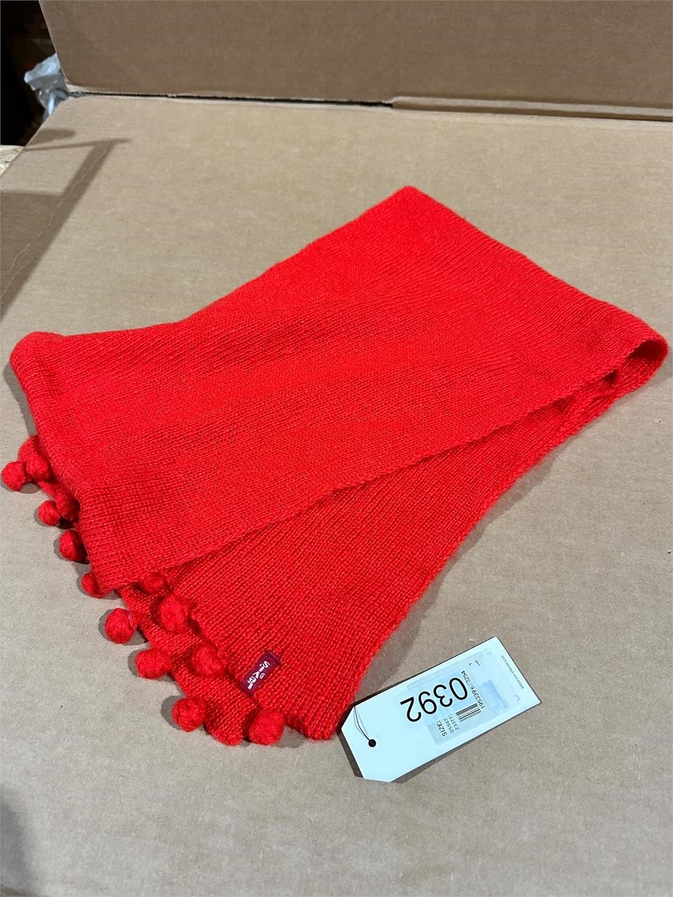 New with tags Red Levi's soft scarf