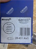 NEW Grohe 28 401 AV0 satin shower holder msrp$80