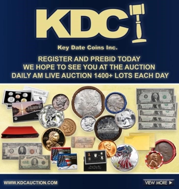 Key Date Coins Spectacular AM Live Auction 8 pt 1