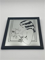10x13” J.T. Designs Woman Mirror Wall Art