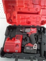 Milwaukee Drill, case, charger, battery