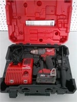 Milwaukee M18 drill, battery, case, charger