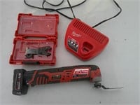 Milwaukee multi tool, battery, charger, blades