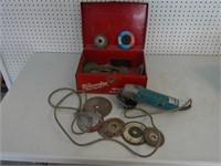 Makita disc grinder/blades in Milwaukee case