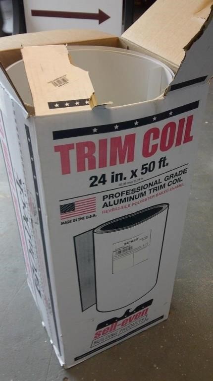 trim coil flashing, white