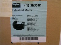 Dayton 3 phase 1/2hp motor