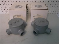 3/4" ground conduit outlet boxes (2)