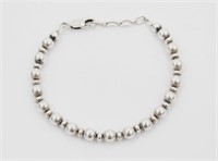 Navajo Sterling Silver Pearl Bracelet