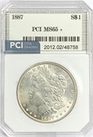 1887 Morgan Silver Dollar MS-65 +