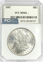 1887 Morgan Silver Dollar MS-65 +