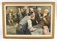 H.M. Brett "The Hung Jury" ORIGINAL 1909 Painting