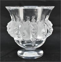 Lalique Clear Crystal Dampierre Vase