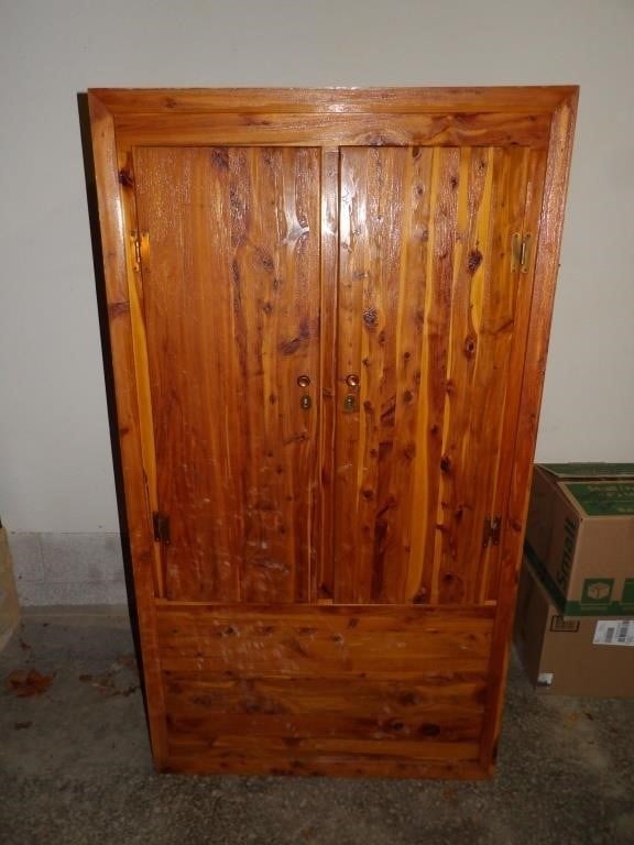 cedar lighted wardrobe