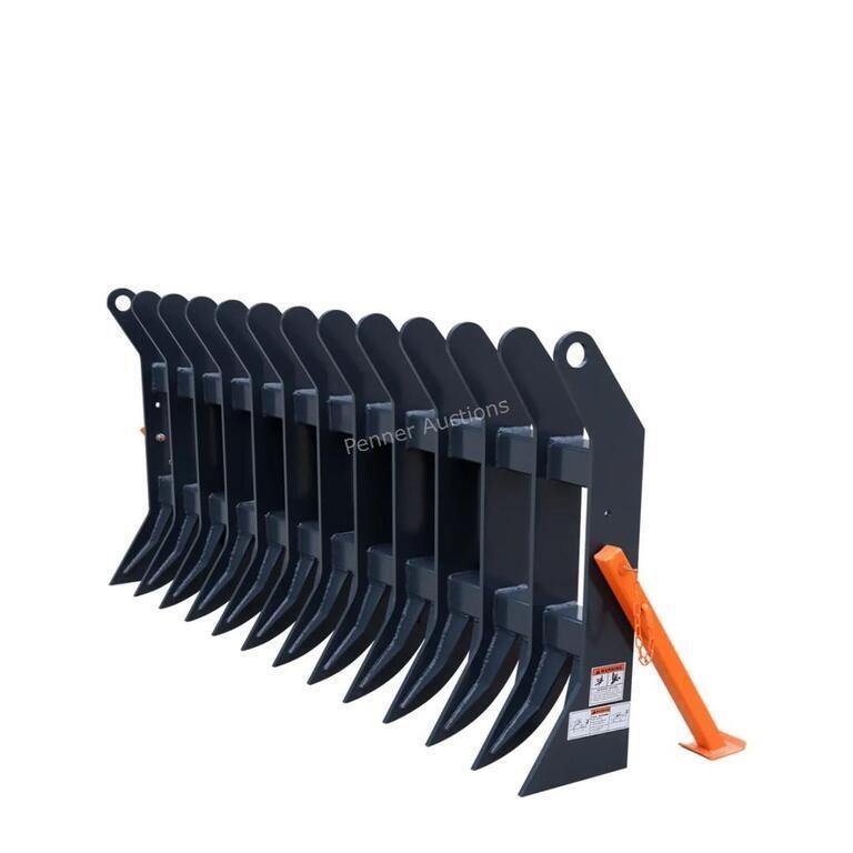 72" TMG SDR72 Skid Steer Q/C Root Rake