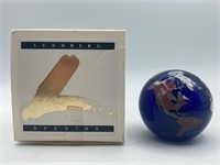 Lundberg Studios 1994 Glass Globe Paperweight