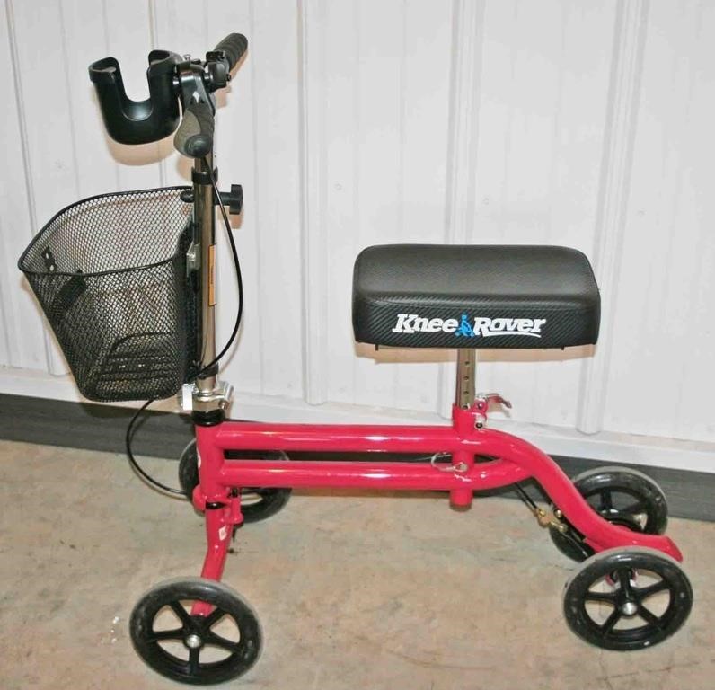 Knee Rover w/ Brake, Cup Holder - New 34"H