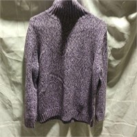 Lands'enn Purple Mountain Turtleneck Sweater
