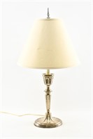 Antique Silver-Look Candelabra Table Lamp