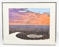 Jacquelyn McElroy "Drain Field" Serigraph, '77