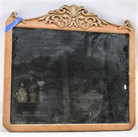 Vintage Rectangular Mirror in Ornate Frame