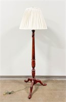 Wooden Tripod Floor Lamp with Shade