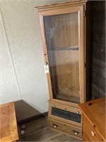 Wood gun cabinet