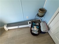 Cooler, plant stand, electric heater