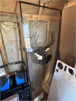 Deer glass storm door