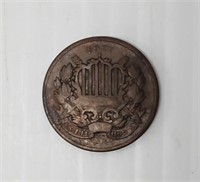 1864 2 cent coin