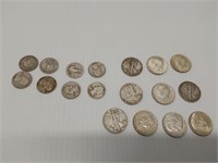 lot of silver coins