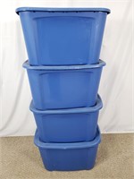4 Storage Totes with Lids