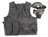 Swiss Arms Tactical Vest w/ Goggles & Face Mask