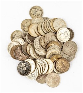 Coin 60 Washington Quarters 1930-1964 G-AU